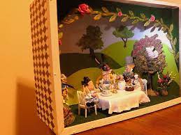 On Etsy Alice In Wonderland Tea Party Alice In Wonderland Shadow Box