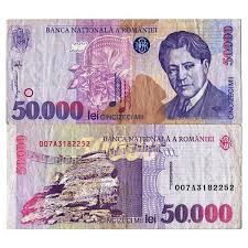 1 moldova lei to australian dollar. 1996 Billete Rumania 50 000 Lei G Enescu P109a Mbc Mynumi