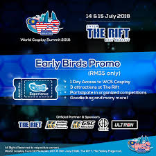 The rift at mid valley city is said to be the largest virtual reality in south east asia. World Cosplay Summit Malaysia 2018 Happening This Weekend At The Rift The Magic Rain