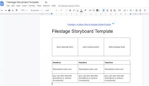 This is a new google docs novel template im developing to help me reach my production goals using the chromebook. Free Storyboard Template Download The Advertising Bible