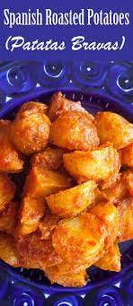 Spanish Roasted Potatoes With Tomato Sauce Patatas Bravas Recipe Patatas Bravas Recipe Tapas Recipes Recipes