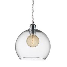 Pendant lights come in many forms, and different decorative styles can achieve similar practical effects. Clear Globe Hanging Ceiling Pendant Light Long Drop For High Ceilings