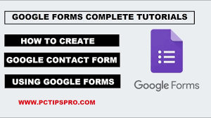 Google Forms Complete Tutorial How To Create Contact Form Using Google Google Forms Contact Form Tutorial