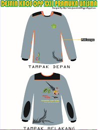Contoh desain baju pdl pramuka. Desain Kaos Lapangan Orientasi Pramuka