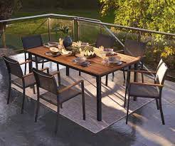 table de jardin de repas naterial oris rectangulaire 6 8 personnes leroy merlin muebles de exterior conjuntos de comedor muebles de jardin