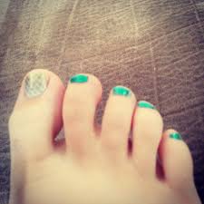 OceanSprayjn #lacquer #SirenSongjn #green #gold #scales #…