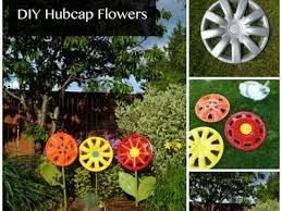 Hubcap Yard Decor Yard Art Garden Crafts Backyard Diy Projects