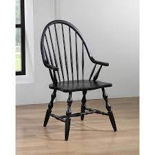 Sunset Trading Black Cherry Selections Traditional Dining Arm Chair Wood Frame Lowes Com Windsor Dining Chairs Dining Chairs Chair