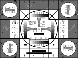 Television Test Card Or Pattern Tv Resolution Test Charts