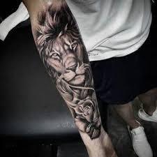 Easy Half Sleeve Tattoos Halfsleevetattoos Lion Tattoo Sleeves Cool Tattoos Mens Lion Tattoo