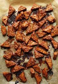 Marinated Peanut Baked Tempeh Minimalist Baker Recipes Recipe Baked Tempeh Tempeh Recipes Recipes