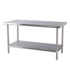 Regency 30 X 72 16 Gauge 304 Stainless Steel Commercial Work Table With Undershelf Stainless Steel Work Table Kitchen Work Tables Stainless Steel Bench