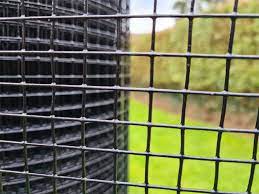 Black PVC Weld Wire Steel Mesh Fencing 3ft x 30m | 13x13mm | 19swg