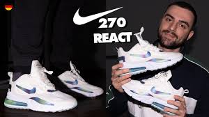 Never scrub to dry these damp areas or you may drive the dirt deeper into the shoe rather than remove it. Nike Air Max 270 React Bequemster Air Max Youtube