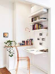 Love This Great For When You Live In Small Space Or Even A Workstation Nook In Yo Idee Per Decorare La Casa Scrivania Angolare Ufficio Arredamento D Interni