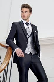 3 Piece Black Wedding Suit Groom 2017 Latest Coat Pant Designs Italian Style Black Groom Tuxedos 3 Piece Slim Fit Wedding Prom Dinner Su Wedding Suits Men Black Wedding Suits Wedding Suits Men