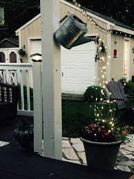 Cascading Watering Can Light Outdoor Party Lighting Outdoor Garden Lighting Backyard Decor