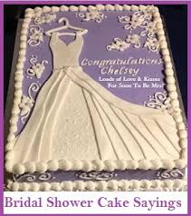 More images for messages on wedding cakes » Classic Cake Wordings Bridal Shower Cake