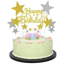 To put it simply, the cake is adorably cute and not to forget, mouthwatering! Party Propz Happy Birthday Cake Topper 14pcs With Golden Silver Glitter And Stars Cupcake Toppers For Kids Boy S Girls Adults 30th 40th 50th 60th Bday Decorations Items Cake Accessories Cards Tags Amazon In Toys Games
