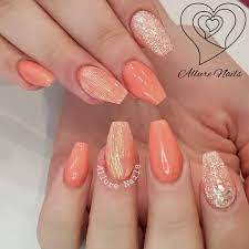 Pin By Cici On Unghie Peach Acrylic Nails Nails Peach Acrylics