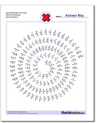 Spiral Multiplication Facts Tired Of The Same Old Math Fact Worksheets With Row Multiplication Facts Worksheets Multiplication Worksheets Math Fact Worksheets