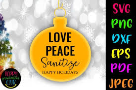 Download Love Peace Christmas Quarantine Graphic By Happy Printables Club Creative Fabrica PSD Mockup Templates