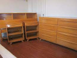 Superior pictures of mid century bedrooms only on zeltahome.com. Vintage 1950 S 50s Atomic Blonde Wood Bedroom Set Reserved For Claudia