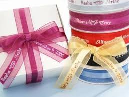 Personalized Organza Ribbons 50 Count Personalized Ribbon Custom Ribbon Wedding Favors
