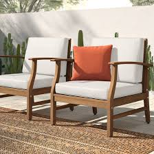 Be it a classic outdoor wicker chair, a teak bench or cute cushion chairs, find just the furniture for your outdoor needs. Highland Dunes Joetta Patio Chair With Cushions Reviews Wayfair