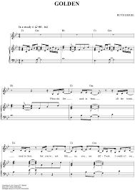 Golden Sheet Music Piano Sheet Music Printable Sheet Music