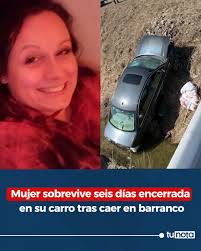 🔴#EstadosUnidos || Una madre de tres hijos fue encontrada viva después de  haber estado atrapada en su carro durante casi una semana.👇  https://www.tunota.com/mundo/mujer-sobrevive-encerrada-carro-caer-barranco-indiana-estados-unidos-2025-03-12  ...