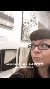 Loving my art life and friends. #grateful , Arting in the studio and I’m  excited to display all the new things happening. In the meantime, I saw  this #trendingreels and thought it looked fun. 🤍