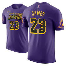 Choose from several designs in los angeles lakers champs tees and champions shirts from fansedge.com. Men Lebron James Lakers City Edition Purple T Shirt