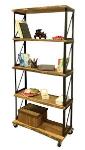 Dogal Ahsap Kitaplik Endustriyel Loft Tarz Www Mozilya Com Endustriyel Mobilya Ahsap Raf Kitapliklar