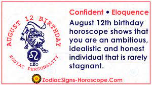 We did not find results for: August 12 Zodiac Full Horoscope Birthday Personality Zsh