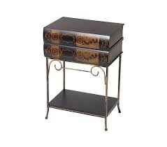 The lower open shelf is the perfect place to stack. Bombay 23 Inch Petite Library Side Table With Cabinet Qvc Com