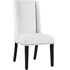 Baron Vinyl Dining Chair Black Modway Faux Leather Dining Chairs Dining Chairs Side Chairs Dining