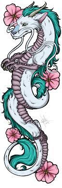 The designs look great whether expressed in bright colors, black and white or the vivid water color pieces. Haku Tattoo Design Colour By Julis Rocks On Deviantart