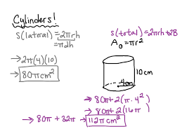 Worksheet will open in a new window. 11 2 Surface Area Of Prisms And Cylinders Math Geometry Showme