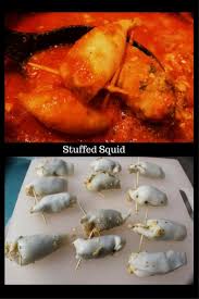 Stuffed Squid Calamari In Tomato Sauce Recipes Italian Recipes Seafood Recipes