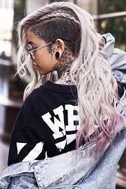 How To Create And Style An Undercut Hairstyle For Women Half Shaved Head Hairstyle Shaved Long Hair Thick Hair Styles