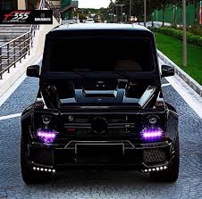 Blacked Out G Wagon With Purple Lights Yes Please Mercedes Jeep Dream Cars Mercedes Brabus