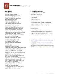 One Direction Song Lyrics Poetry Activity By Tracee Orman Tpt Popularity relevance date artist song. one direction song lyrics poetry activity