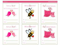 4 free printable valentine's day cards from anders ruff Awesome Free Printable Valentines Day Cards Kat Balog