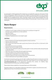 Explore store keeper openings in your desired locations now! Store Keeper