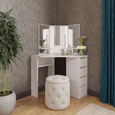 Victory Vanity With Mirror Bedroom Dressing Table Corner Vanity Table Corner Dressing Table