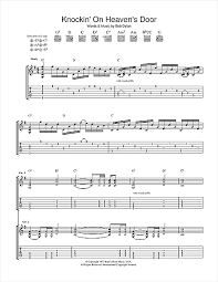 Learn knockin' on heaven's door faster with songsterr plus plan! Guns N Roses Knockin On Heaven S Door Sheet Music Pdf Notes Chords Rock Score Guitar Tab Download Printable Sku 36753