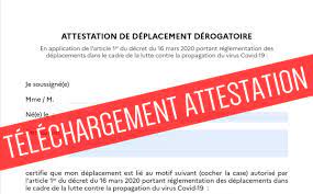 Une nouvelle attestation de déplacement dérogatoire entre en vigueur le 28 novembre. Telecharger La Nouvelle Attestation De Deplacement Coronavirus 24 03 20