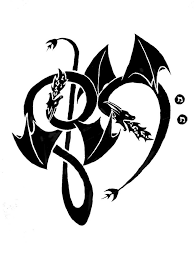 Dragon music tattoo