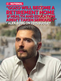 Unless the health, education, infrastructural and tourism sectors are taken  seriously, Gozo will become a retirement home, according to Gozo Shadow  Minister Alex Borg. Borg gave his candid take